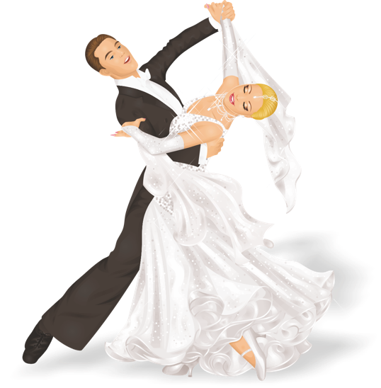 dancing wedding couple